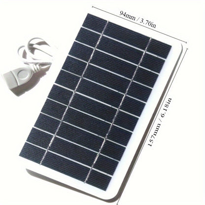 Stay Charged Anywhere, Anytime: 1pc Solar Portable Charging Panel