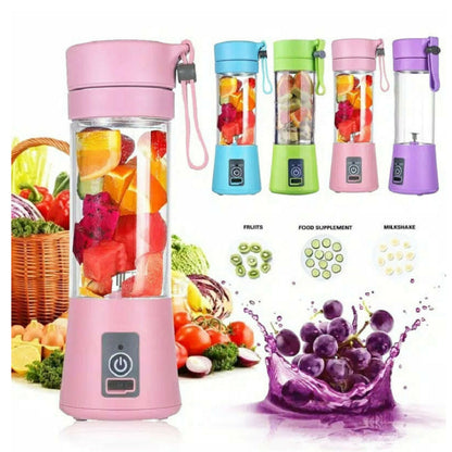 Compact USB Rechargeable Portable Blender: Make Fresh Fruit Juices Anywhere, Anytime!