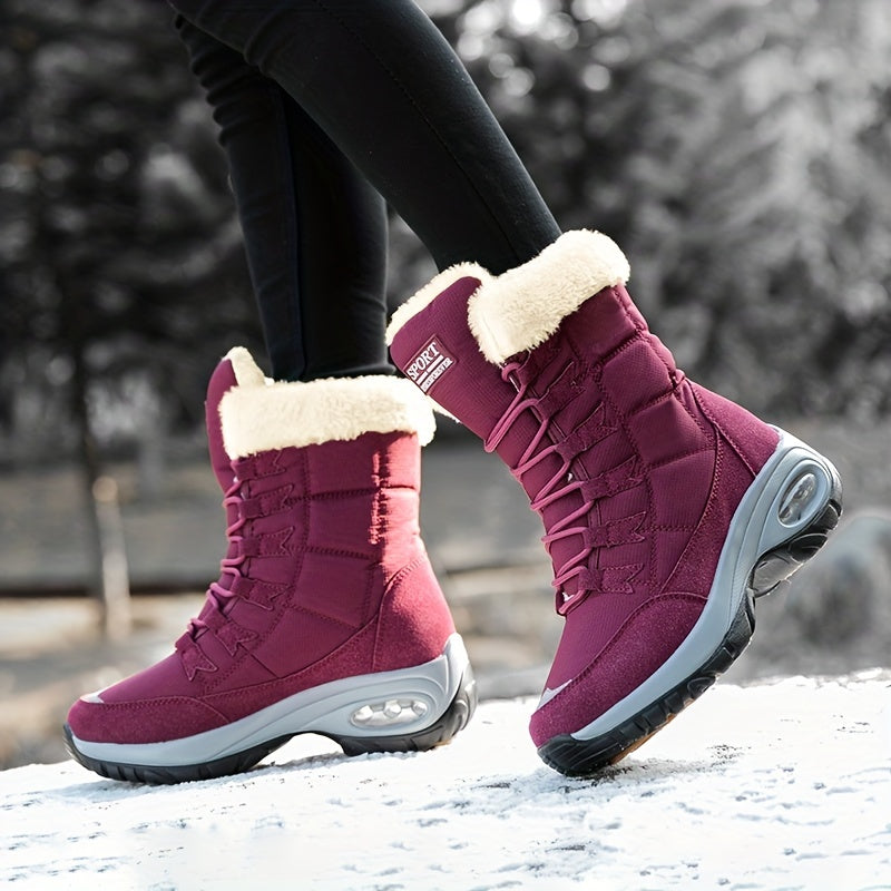 Women's Lace up Thermal Lined Winter Boots