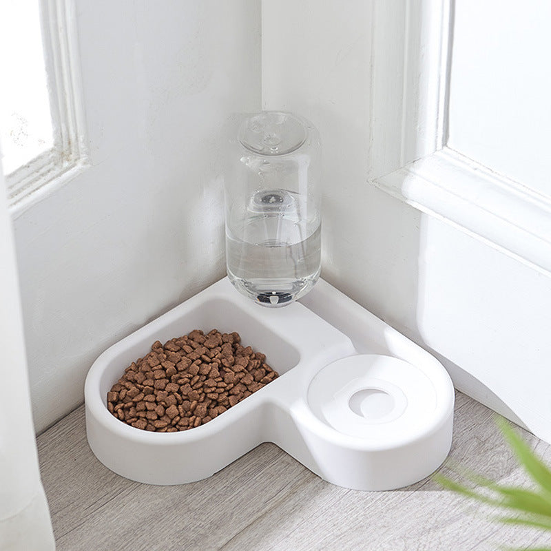 Water Fountain & Food Bowl, Automatic Water Fountain For Small-sized Pets