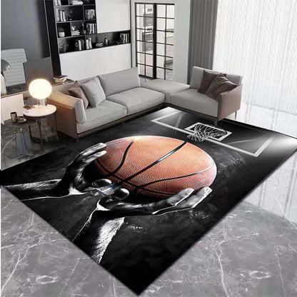 Basketball Dream Art Print Rug: Slam Dunk Style for Your Space