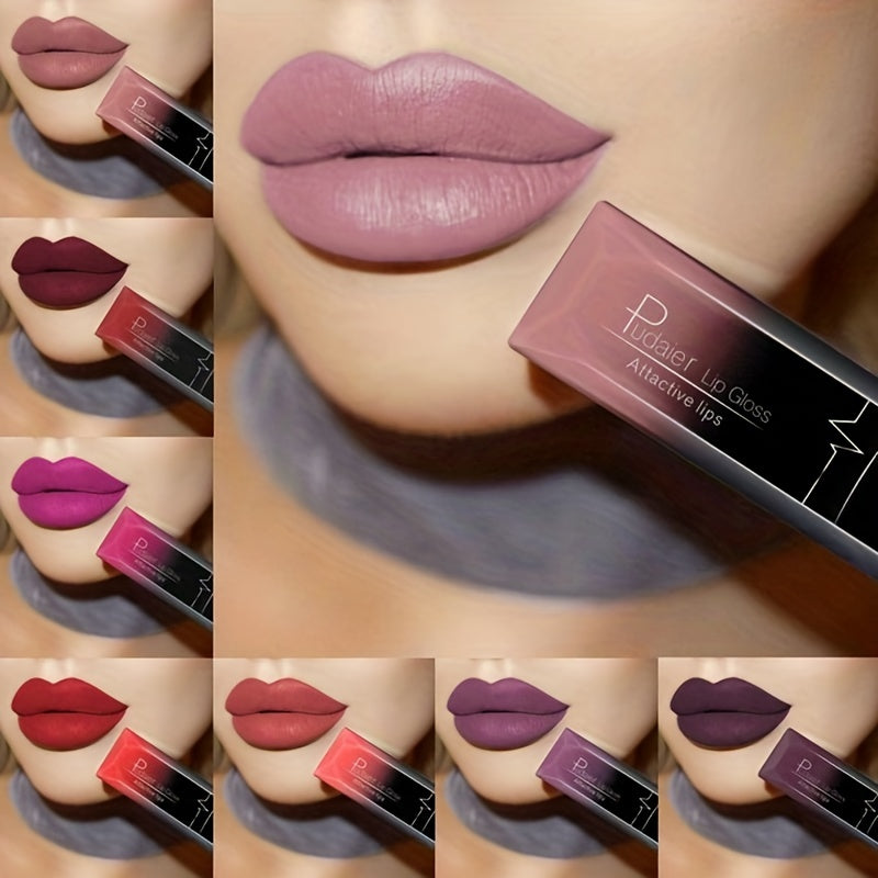 Velvet Finish Matte Liquid Lipstick - 17 different Colors for Long-Lasting Glamour