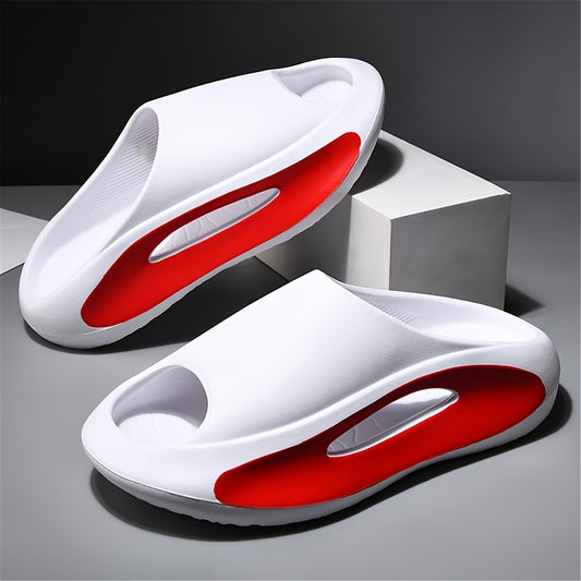 Trendy Unisex Platform Slide Shoes, Soft Sole , Indoor & Outdoor Beach Slides