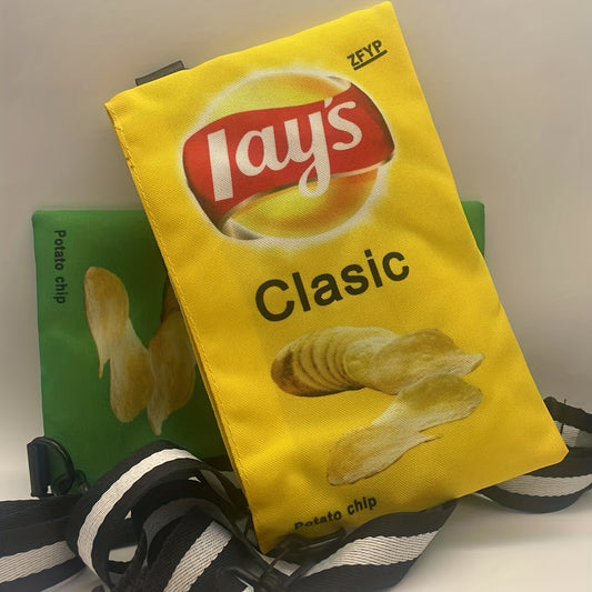 Chic & Crunchy: Creative Potato Chip Crossbody Bag